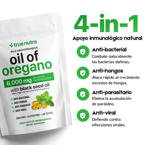 Aceite de Orégano | Antiinflamatorio, antifúngico y antiviral