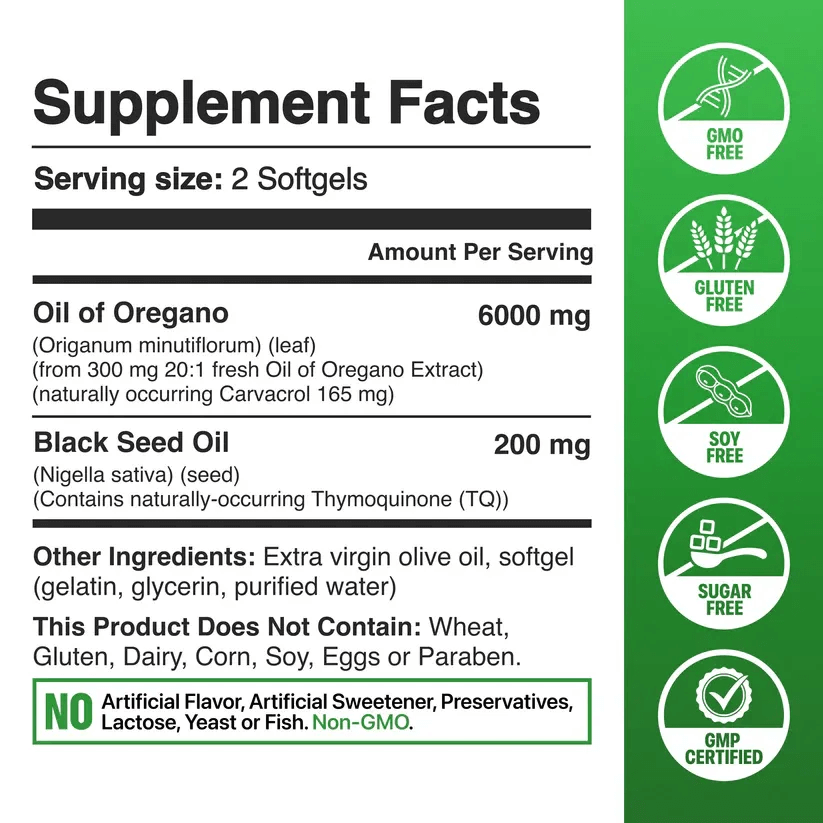 Aceite de Orégano | Antiinflamatorio, antifúngico y antiviral